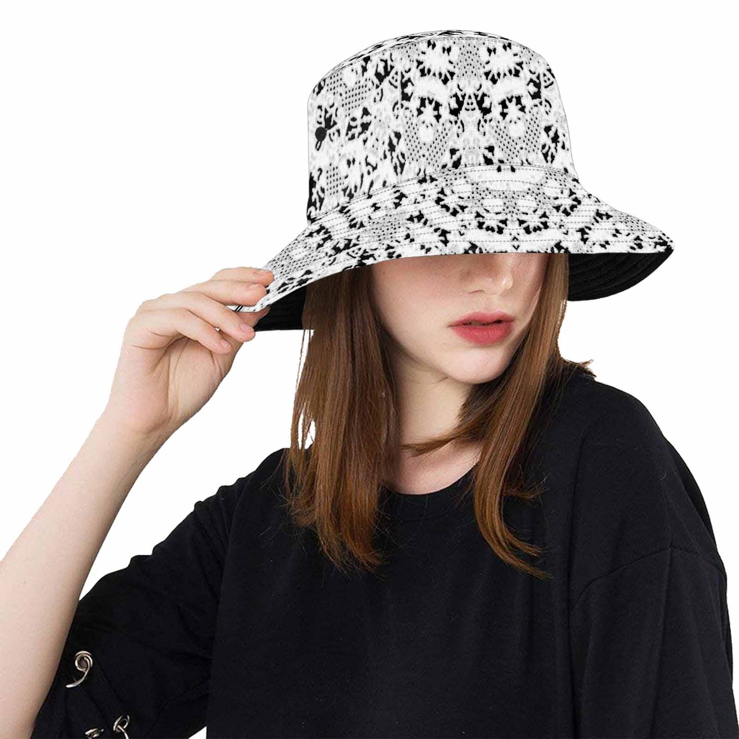 Victorian lace Bucket Hat, outdoors hat, design 50