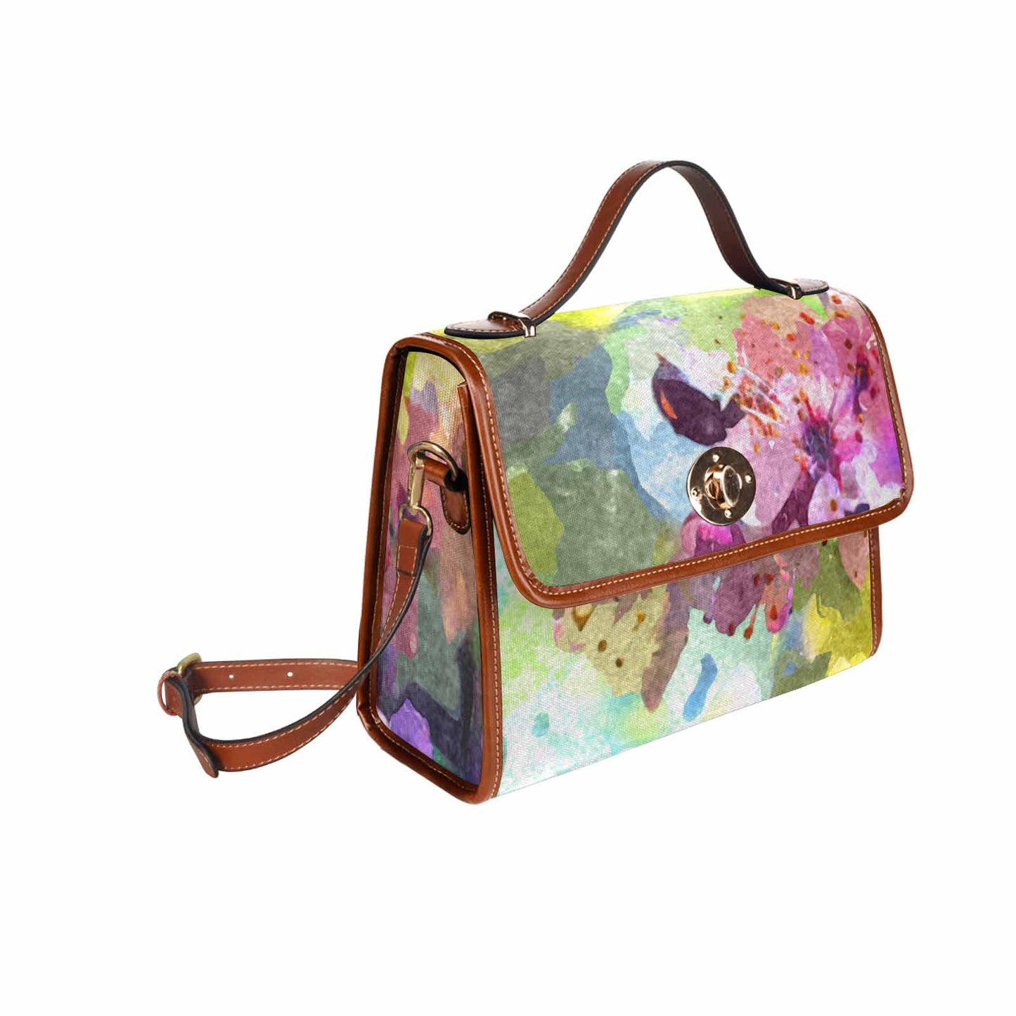 Water Color Floral Handbag Model 1695341 Design 196