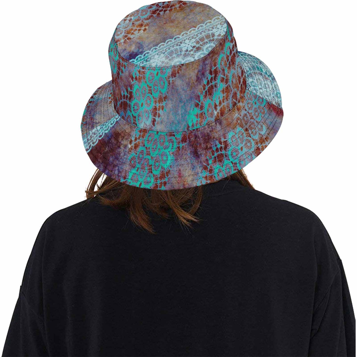 Victorian lace Bucket Hat, outdoors hat, design 37