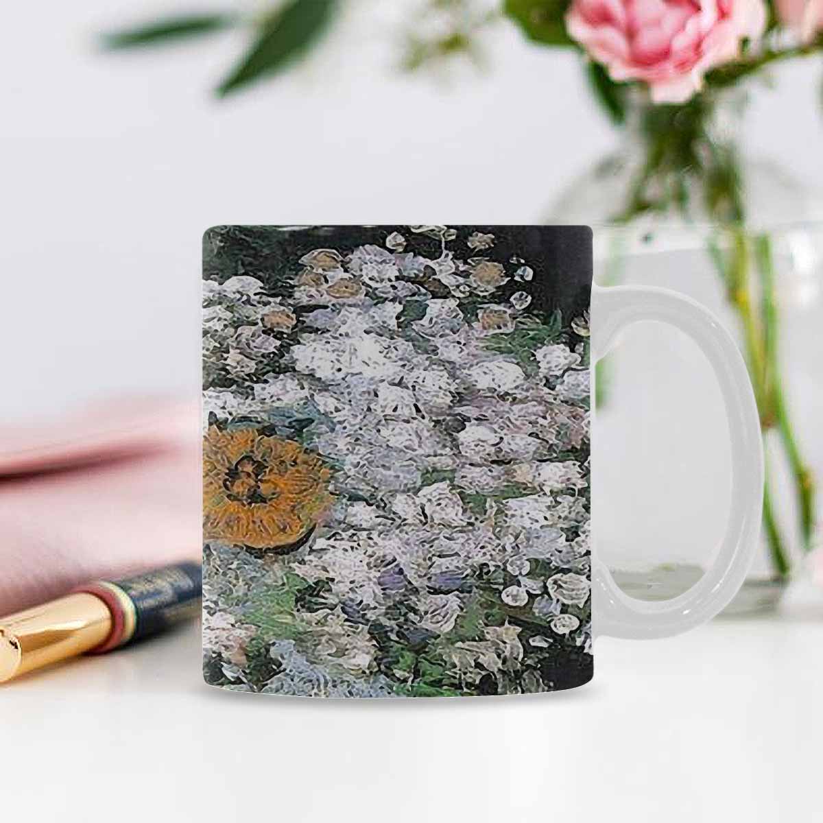 Vintage floral coffee mug or tea cup, Design 07