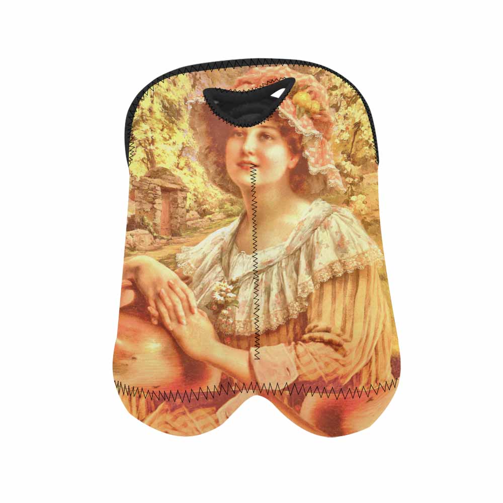 Victorian lady design 2 Bottle wine bag, COUNTRY SPRING
