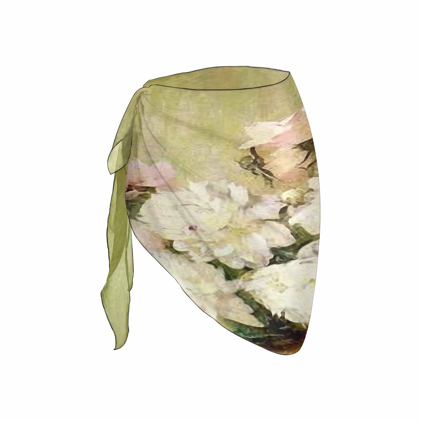 Vintage floral, beach sarong, beach coverup, swim wear, Design 35