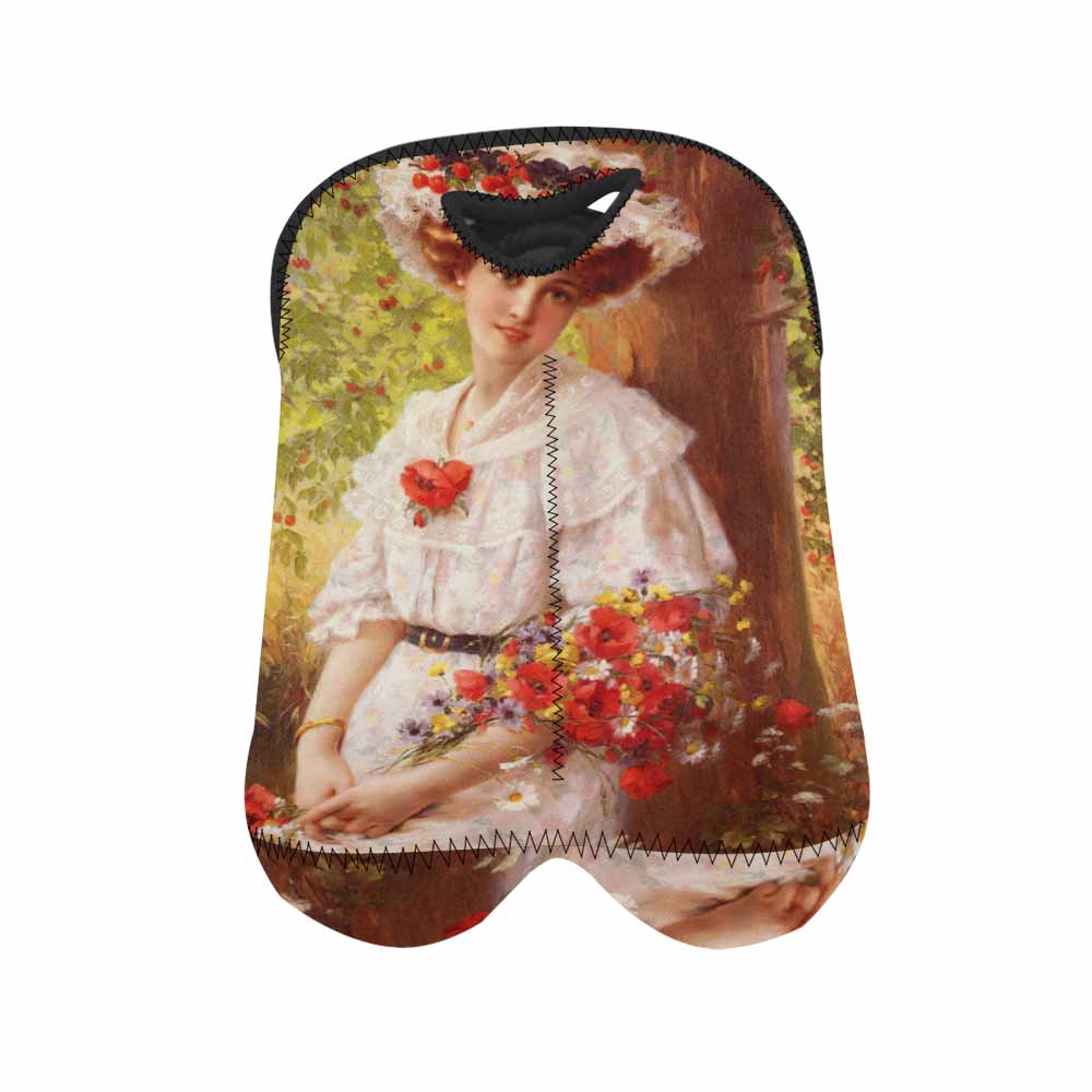 Victorian lady design 2 Bottle wine bag, Under the Cherry Tree