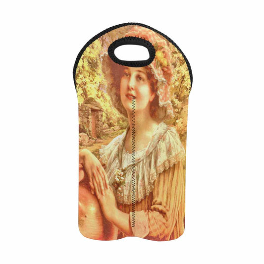 Victorian lady design 2 Bottle wine bag, COUNTRY SPRING