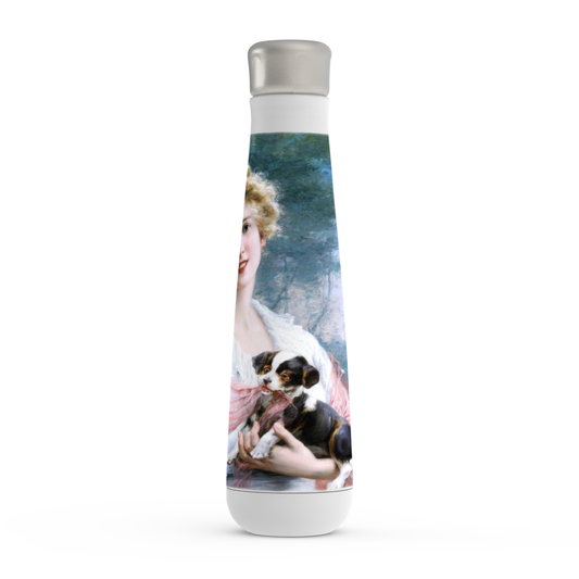 Stainless steel water bottle, Peristyle, Various colors, The Mischievous Puppy
