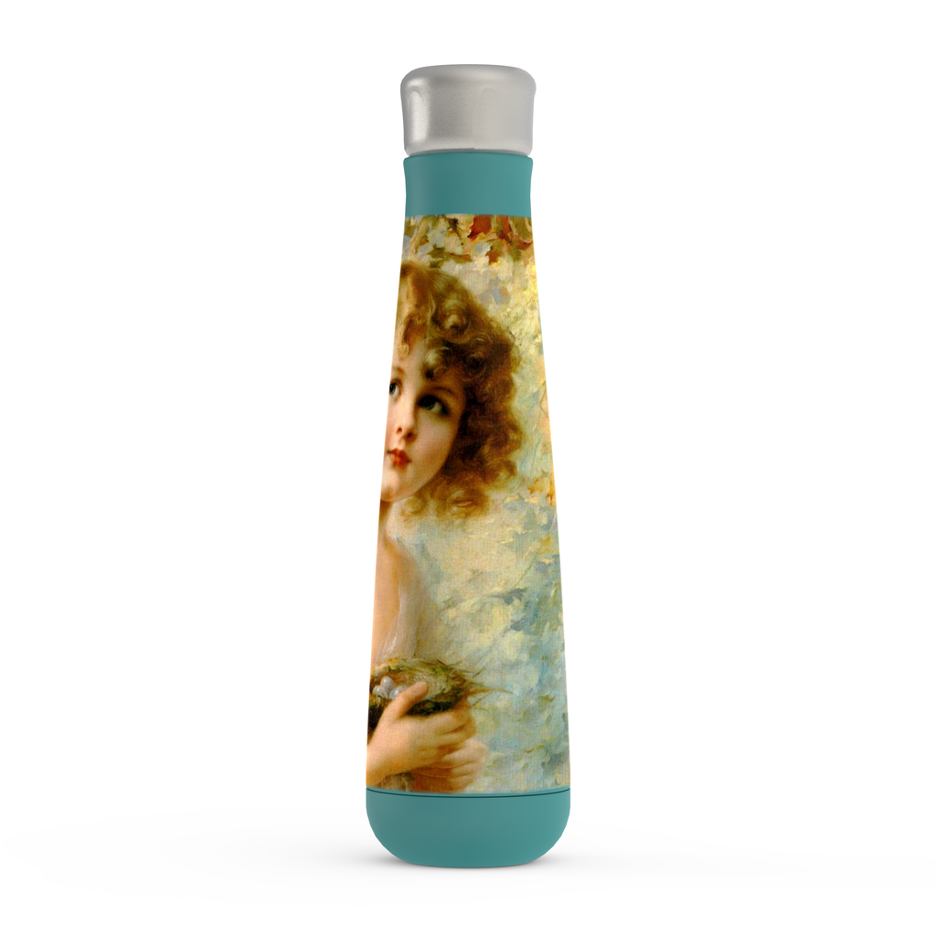 Stainless steel water bottle, Peristyle, Various colors, Girl Holding a Nest
