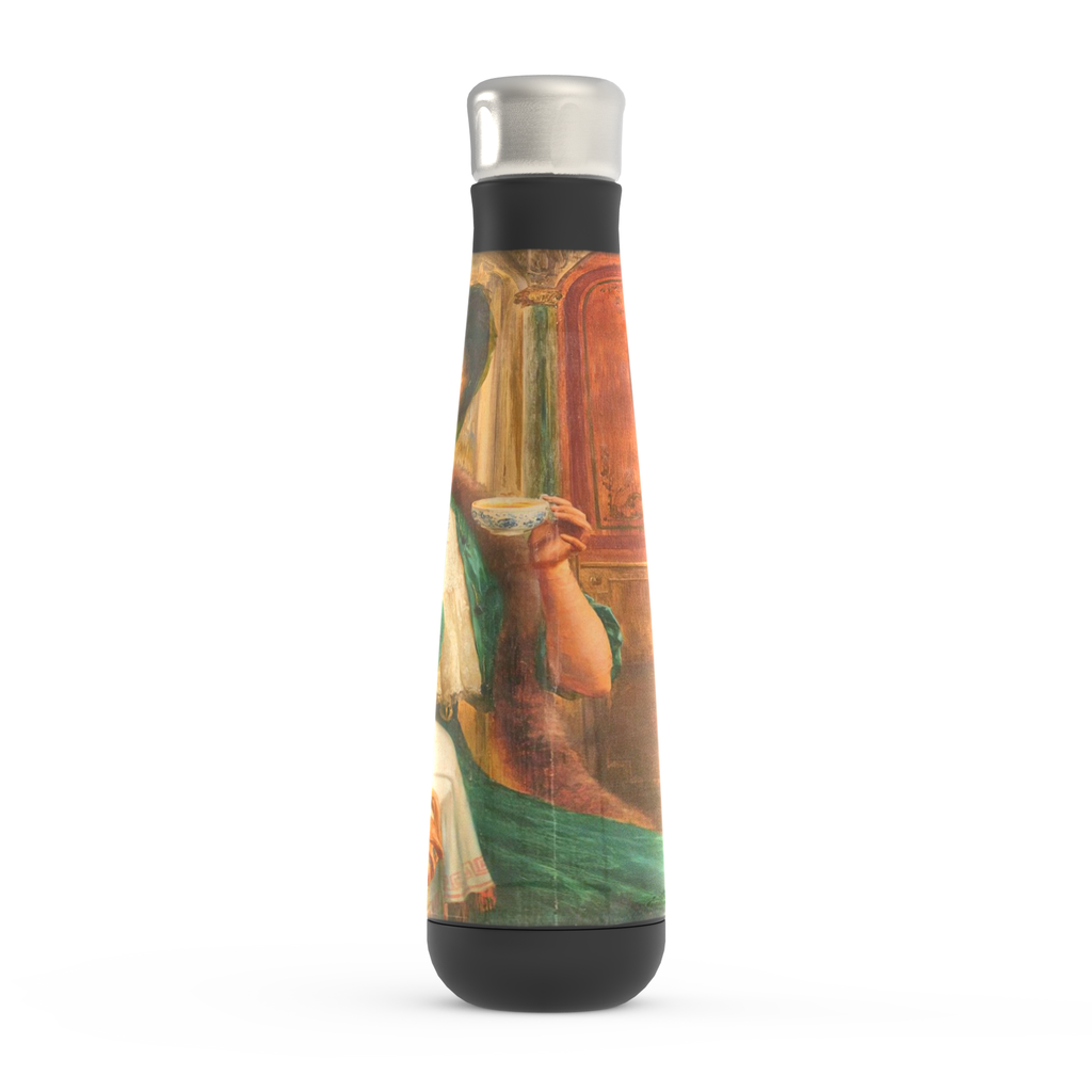 Stainless steel water bottle, Peristyle, Various colors, lady in green