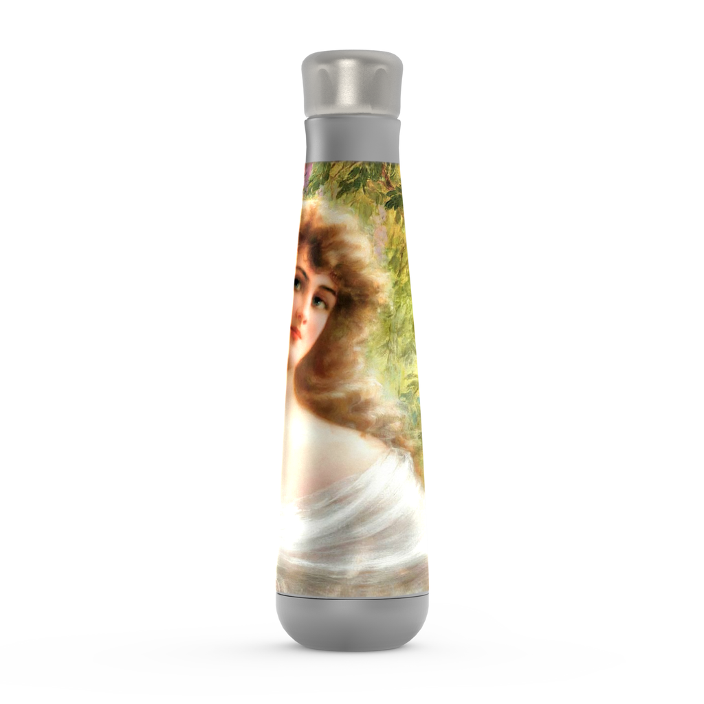 Stainless steel water bottle, Peristyle, Various colors, Portrait of a Woman