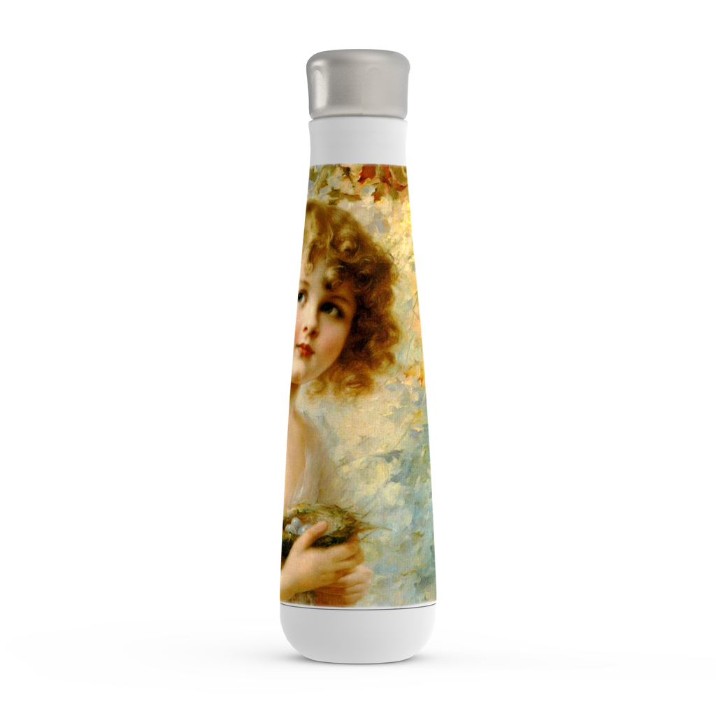 Stainless steel water bottle, Peristyle, Various colors, Girl Holding a Nest