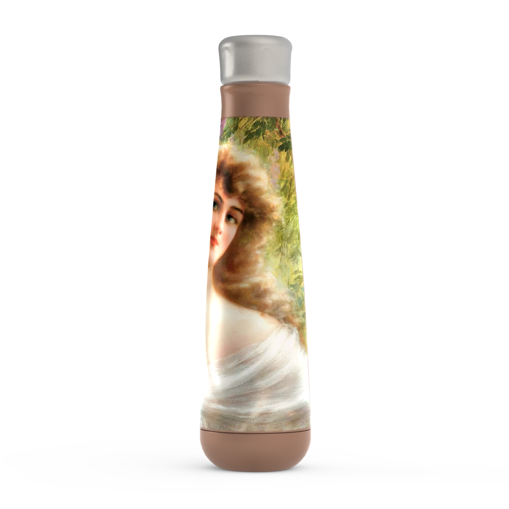 Stainless steel water bottle, Peristyle, Various colors, Portrait of a Woman
