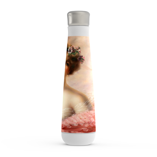 Stainless steel water bottle, Peristyle, Various colors, Young Girl with Anemones
