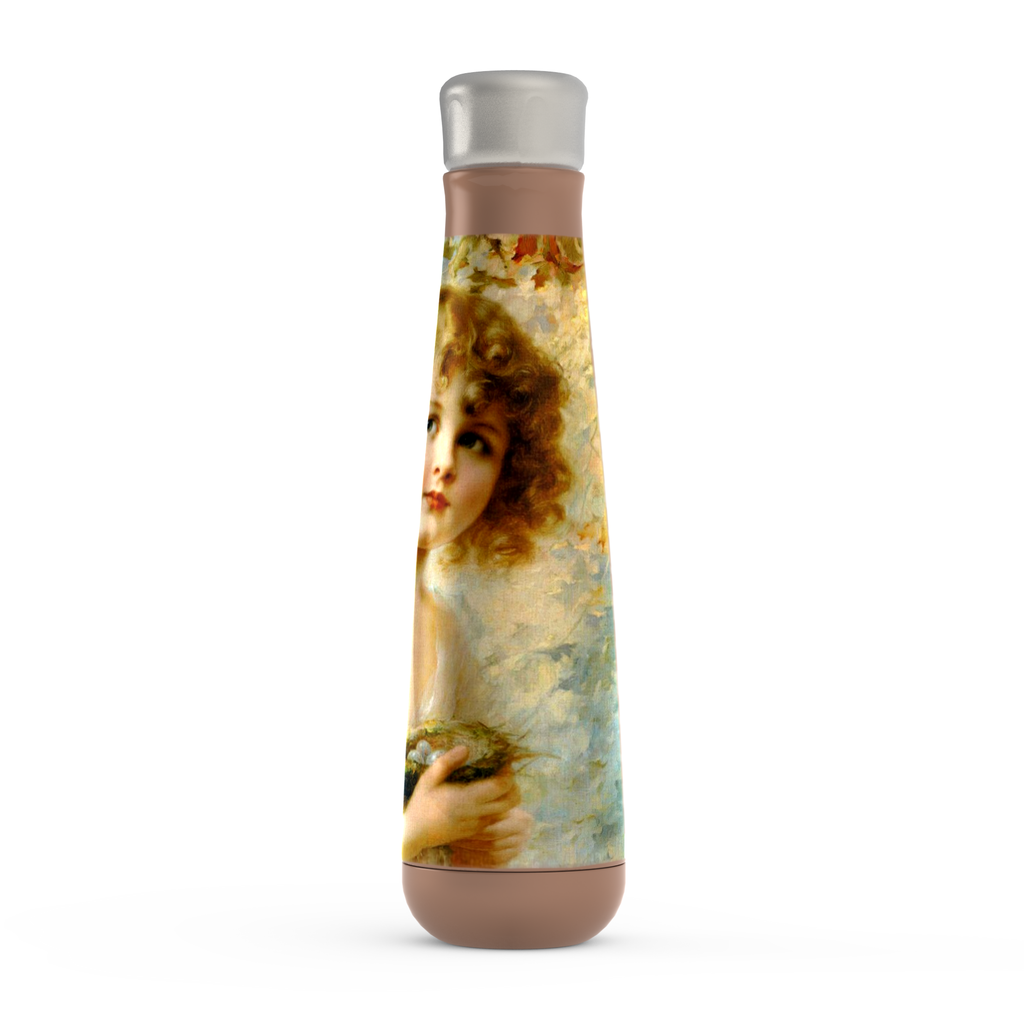 Stainless steel water bottle, Peristyle, Various colors, Girl Holding a Nest