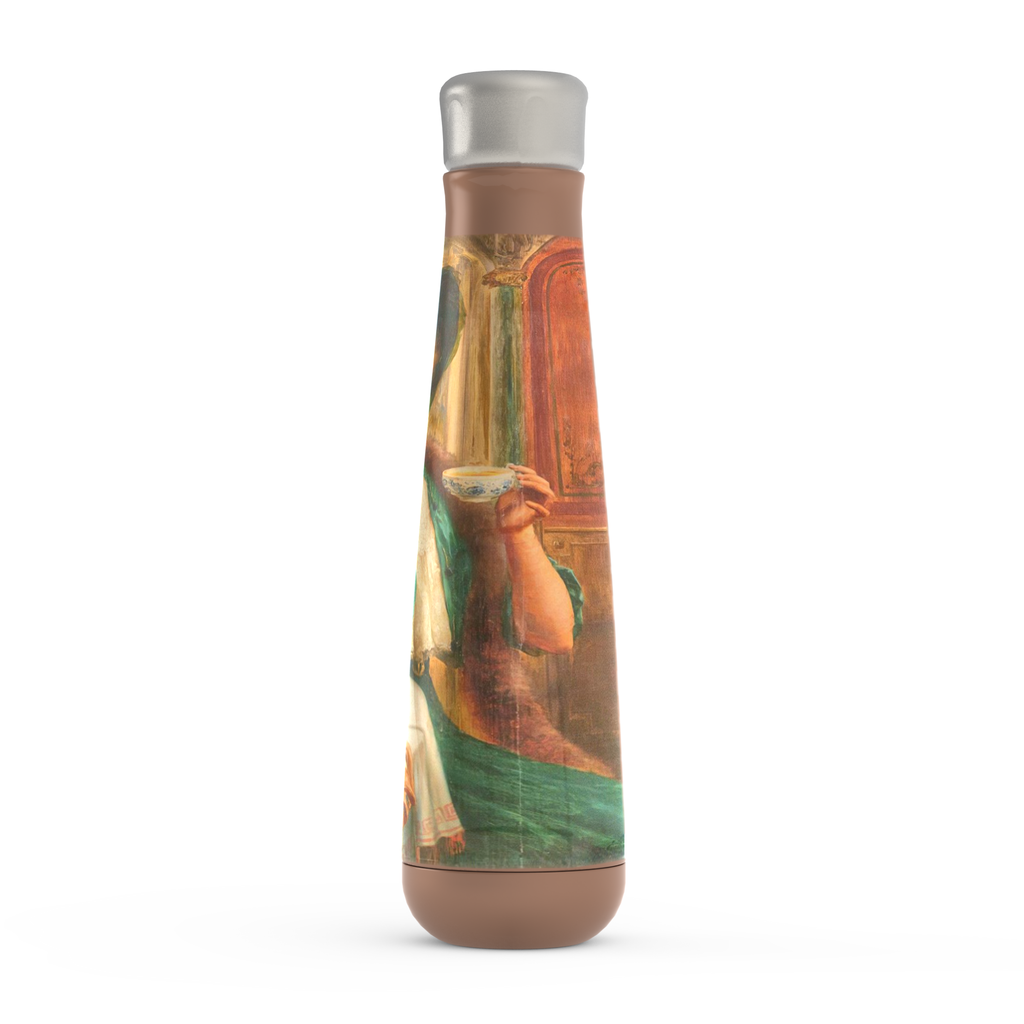 Stainless steel water bottle, Peristyle, Various colors, lady in green