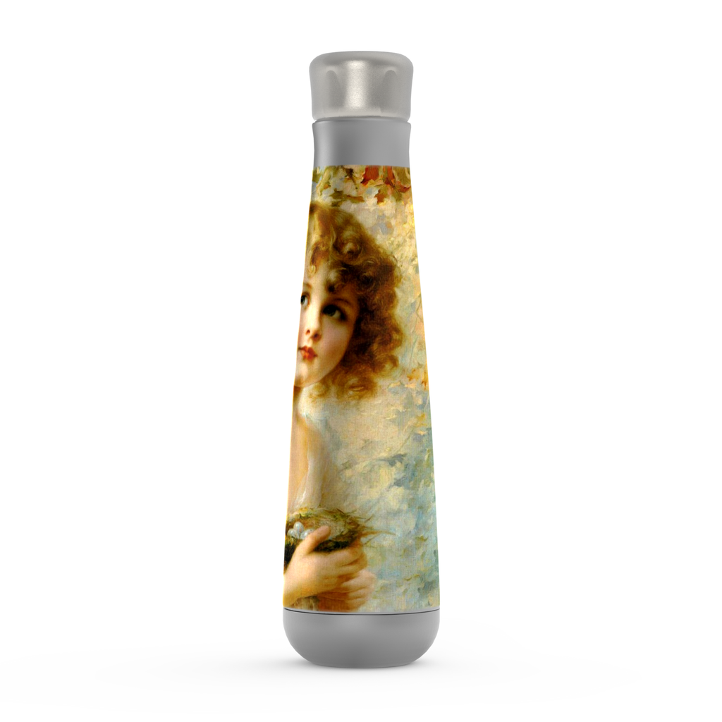 Stainless steel water bottle, Peristyle, Various colors, Girl Holding a Nest