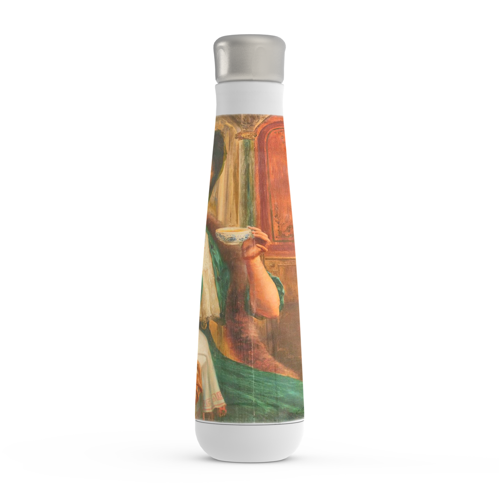 Stainless steel water bottle, Peristyle, Various colors, lady in green