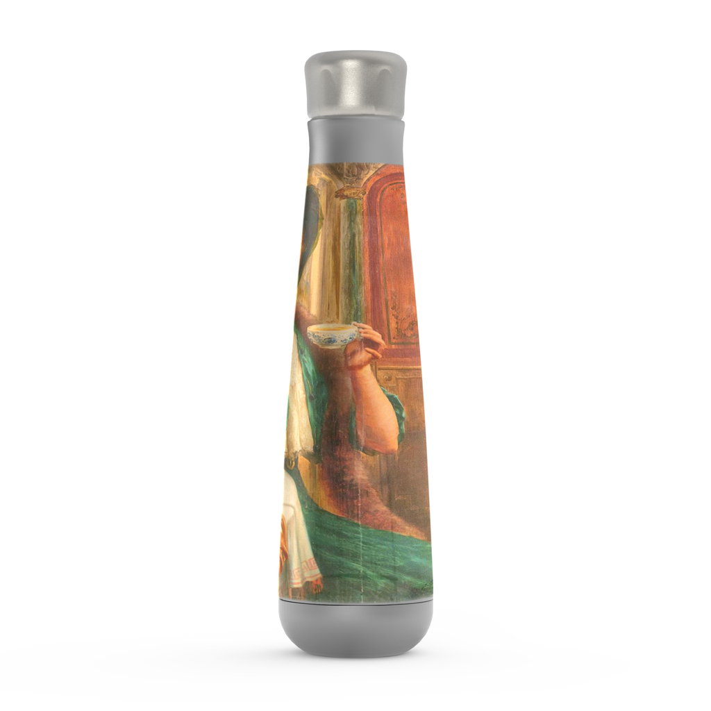 Stainless steel water bottle, Peristyle, Various colors, lady in green