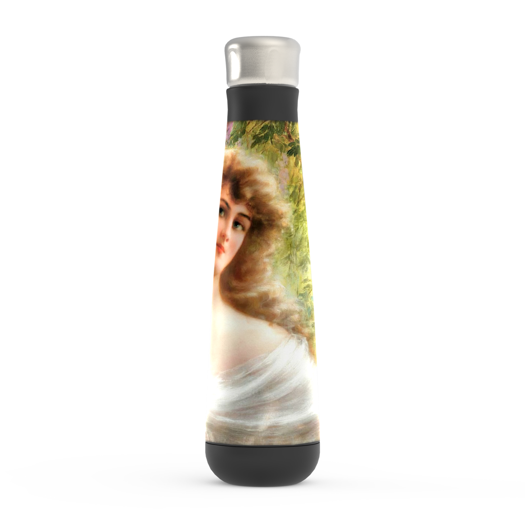 Stainless steel water bottle, Peristyle, Various colors, Portrait of a Woman