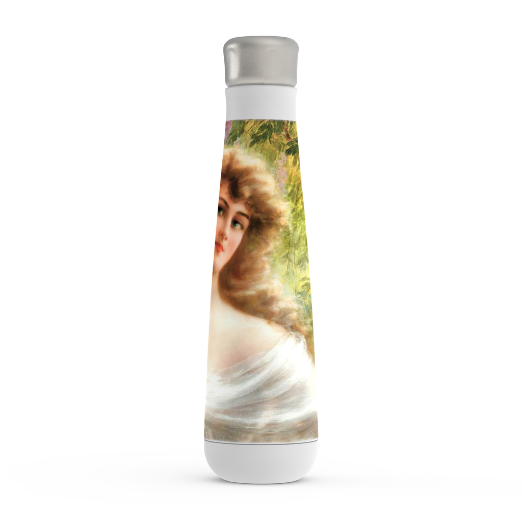 Stainless steel water bottle, Peristyle, Various colors, Portrait of a Woman