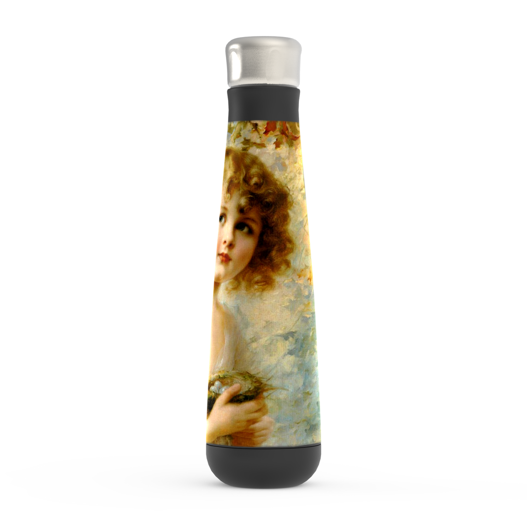 Stainless steel water bottle, Peristyle, Various colors, Girl Holding a Nest